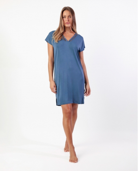 ADMAS CLASSIC Camisola Manga Caída Fresh Air para Mujer AZUL