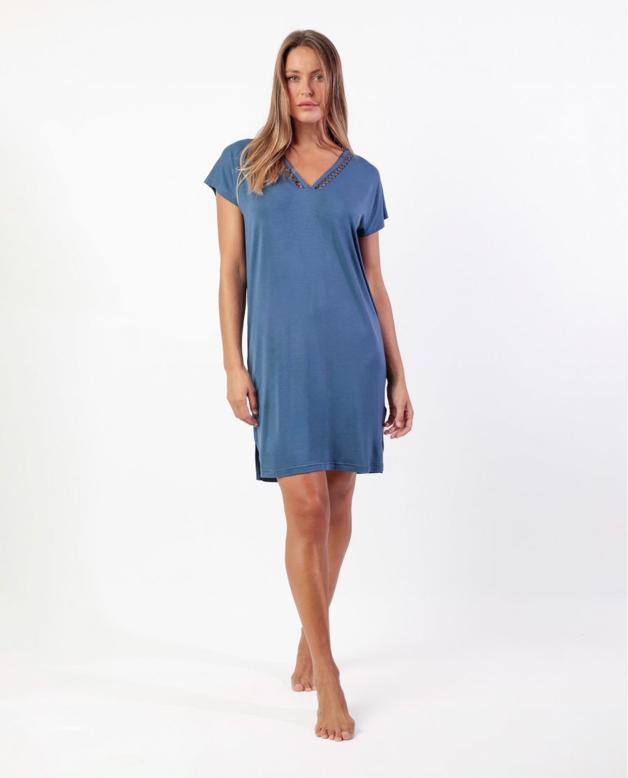 ADMAS CLASSIC Camisola Manga Caída Fresh Air para Mujer AZUL