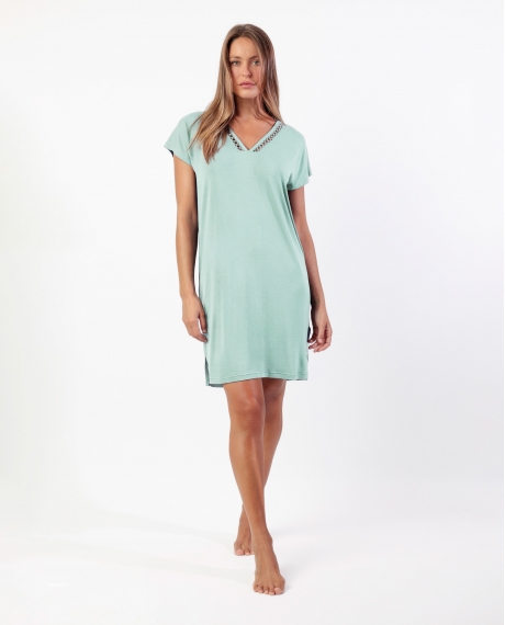 ADMAS CLASSIC Camisola Manga Caída Fresh Air para Mujer VERDE