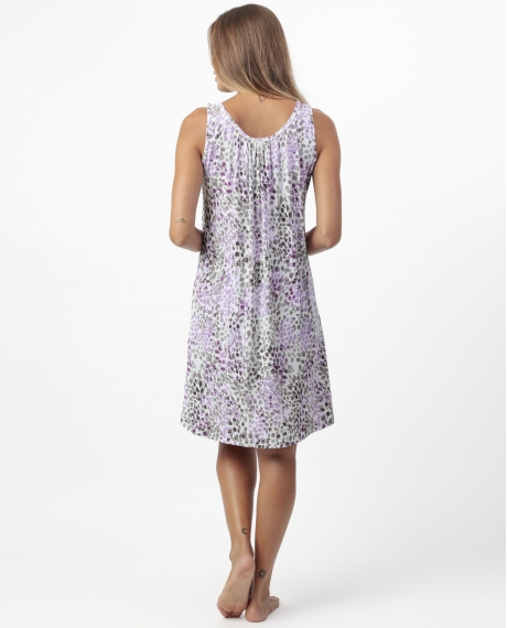 ADMAS GARDEN Camisola Sin mangas Animal Print Pink para Mujer PIEL 2