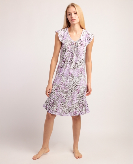 ADMAS GARDEN Camisola Manga Caída Animal Print Pink para Mujer PIEL