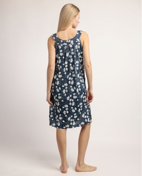 ADMAS GARDEN Camisola Sin mangas Navy Flowers para Mujer MARINO 2