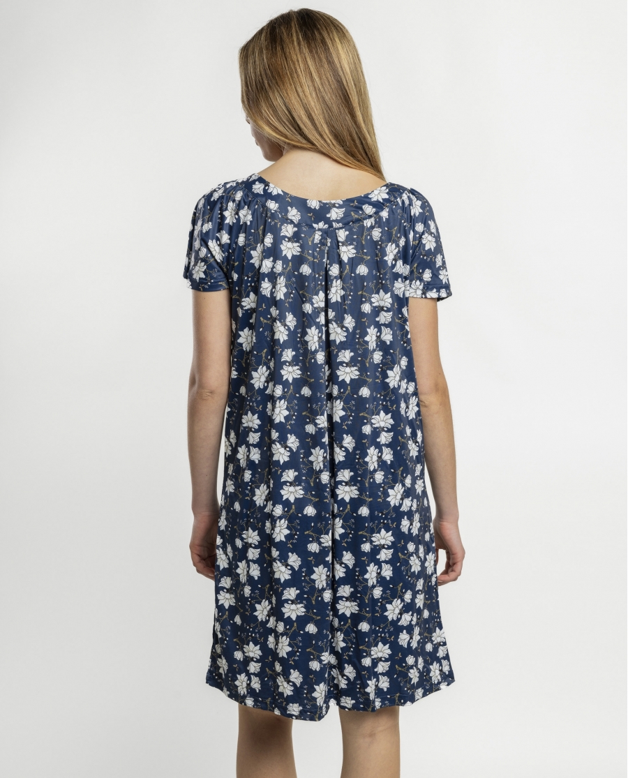 ADMAS GARDEN Camisola Manga Caída Navy Flowers para Mujer MARINO