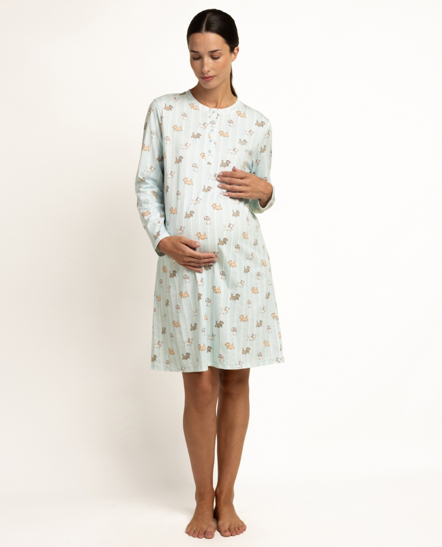 DISNEY Camisola Manga Larga The Aristocats Maternity para Mujer AZUL