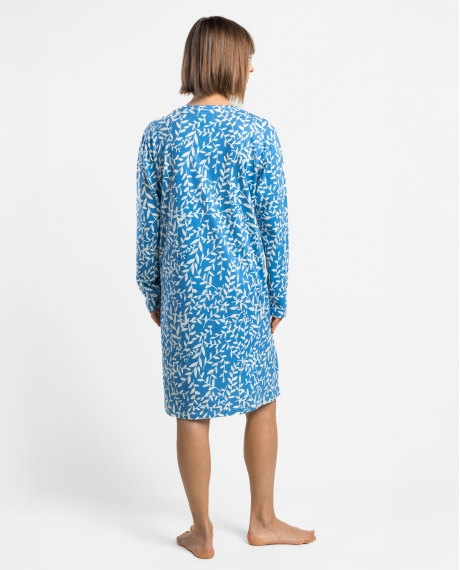 ADMAS GARDEN Camisola Manga Larga Garden Leaves para Mujer AZUL 2