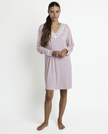ADMAS CLASSIC Camisola Manga Larga Hearts para Mujer ROSA