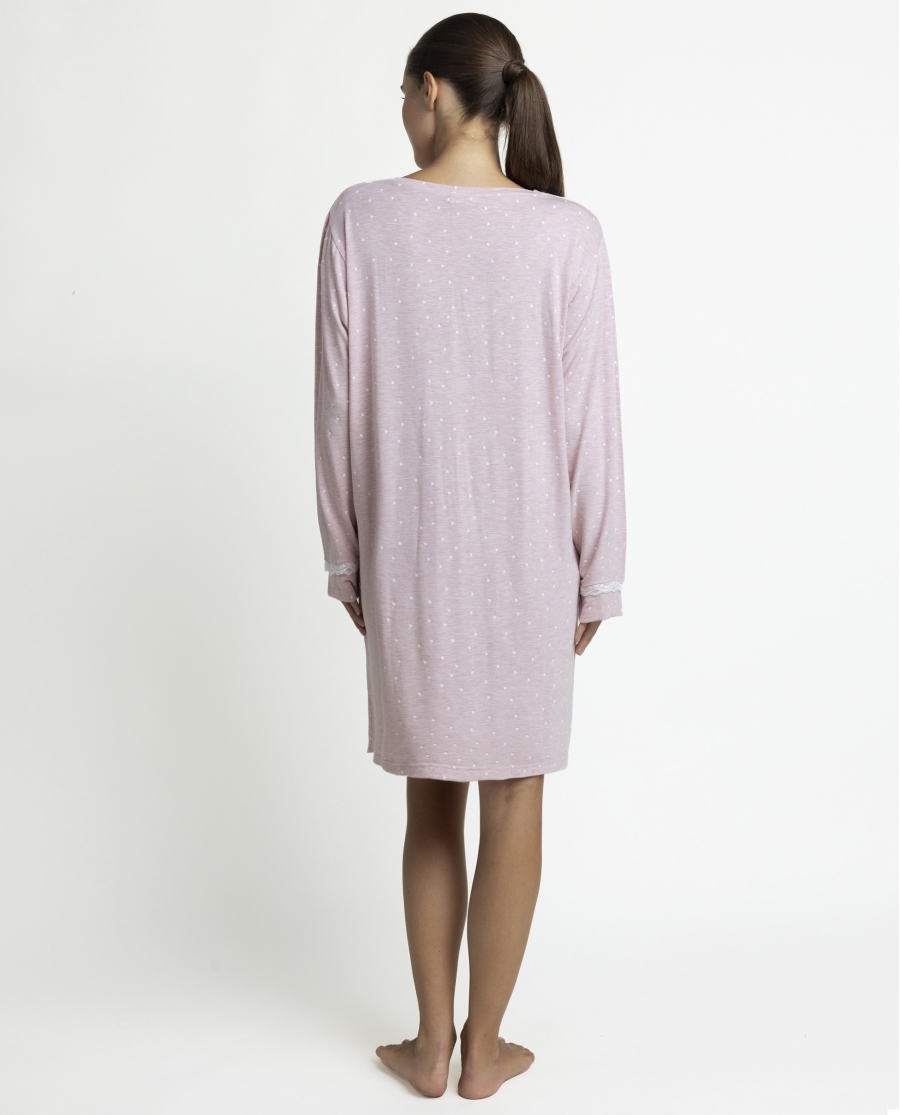 ADMAS CLASSIC Camisola Manga Larga Hearts para Mujer ROSA