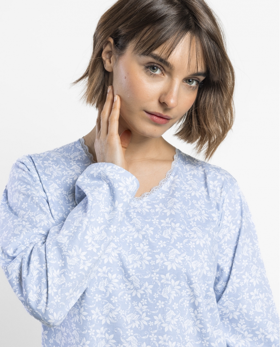 ADMAS CLASSIC Camisola Manga Larga Classic Edition para Mujer AZUL