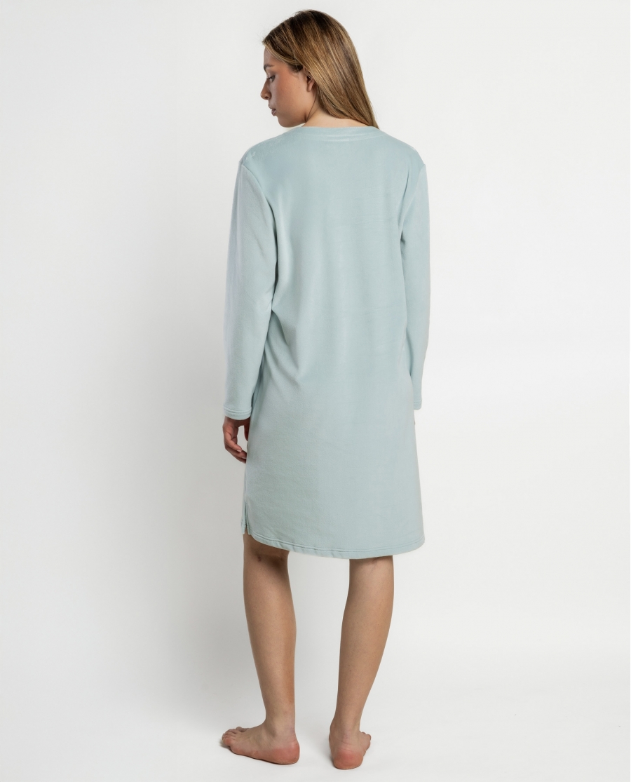 ADMAS LUXURY Camisola Manga Larga Guipure para Mujer AQUA
