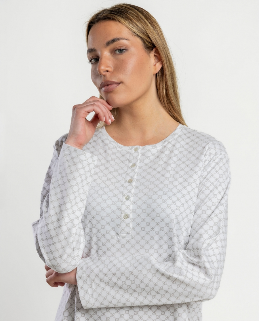 ADMAS CLASSIC Camisola Manga Larga Tricot para Mujer CRUDO
