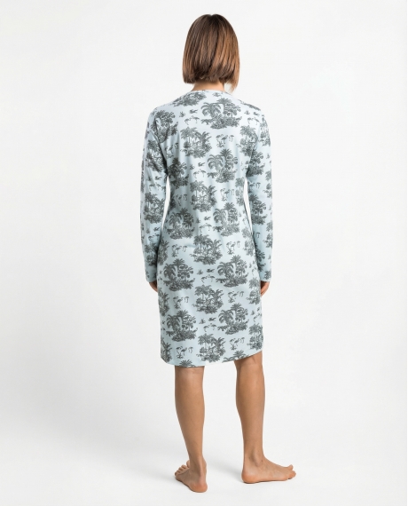 ADMAS GARDEN Camisola Manga Larga Winter Toile para Mujer AZUL 2