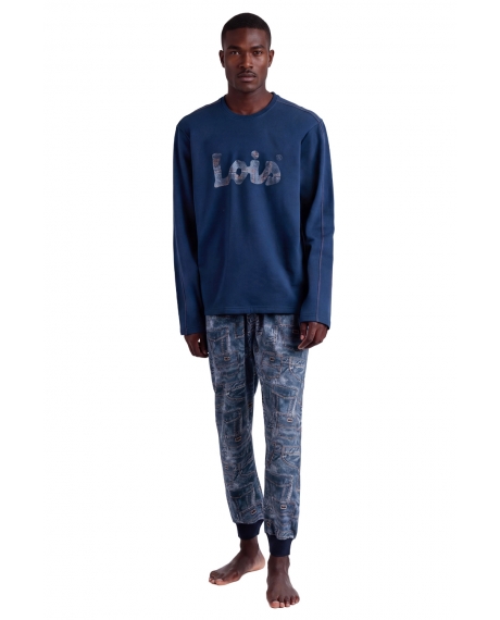 LOIS Pijama Manga Larga Texan para Hombre DENIM