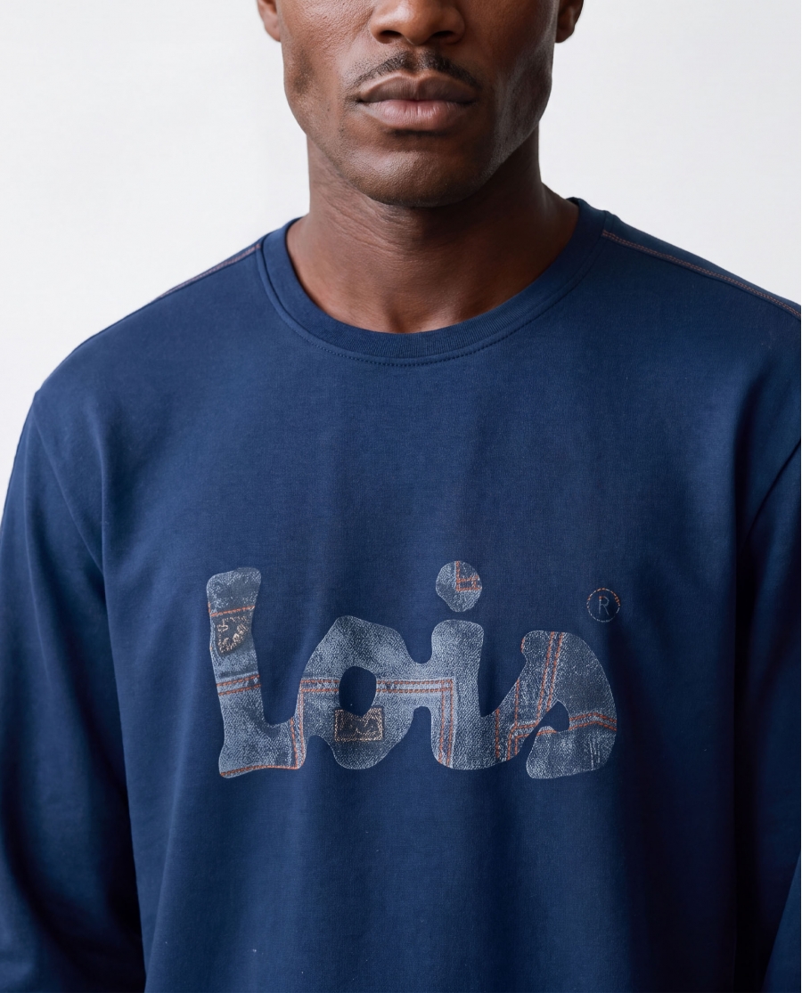 LOIS Pijama Manga Larga Texan para Hombre DENIM