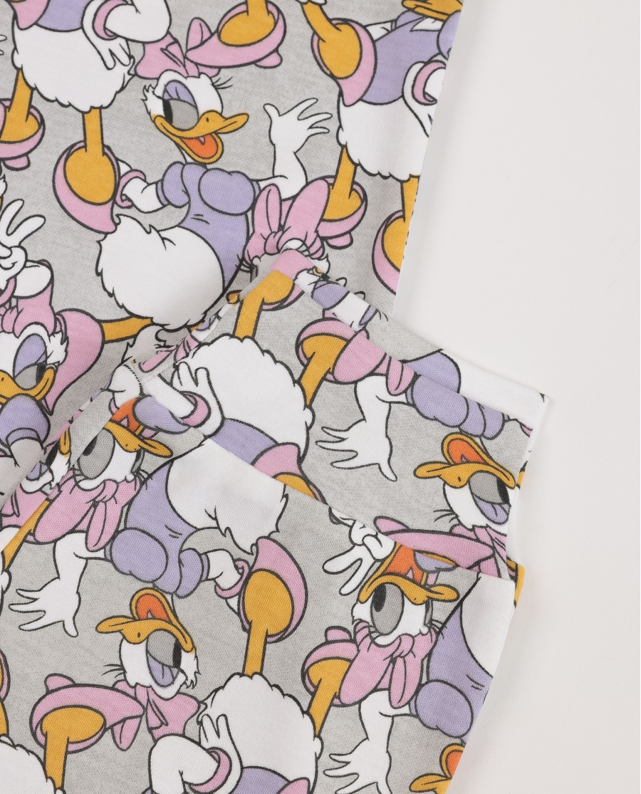 DISNEY Pijama Manga Larga Daisy Sweet para Niña GRIS JASPE