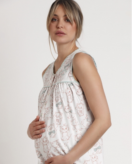 DISNEY Pijama Manga Corta Maternity Wonder Mum para Mujer AQUA 2