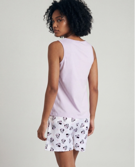 DISNEY Pijama Sin Mangas Soft Minnie para Mujer MALVA 2