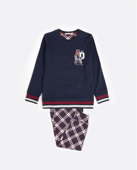 ADMAS Pijama Manga Larga ADM Family para Niño MARINO