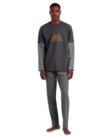 STAR WARS Pijama Manga Larga New Hope para Hombre MARENGO