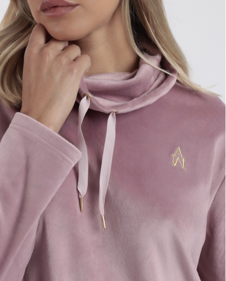 ADMAS LUXURY Pijama Manga Larga Velvet Tracksuit para Mujer PETALO 2