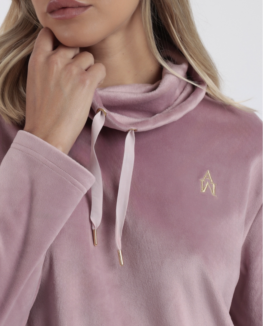 ADMAS LUXURY Pijama Manga Larga Velvet Tracksuit para Mujer PETALO