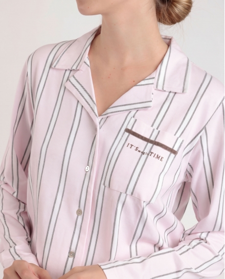 ADMAS CLASSIC Pijama Abierto Manga Larga Magic Time para Mujer PETALO 2
