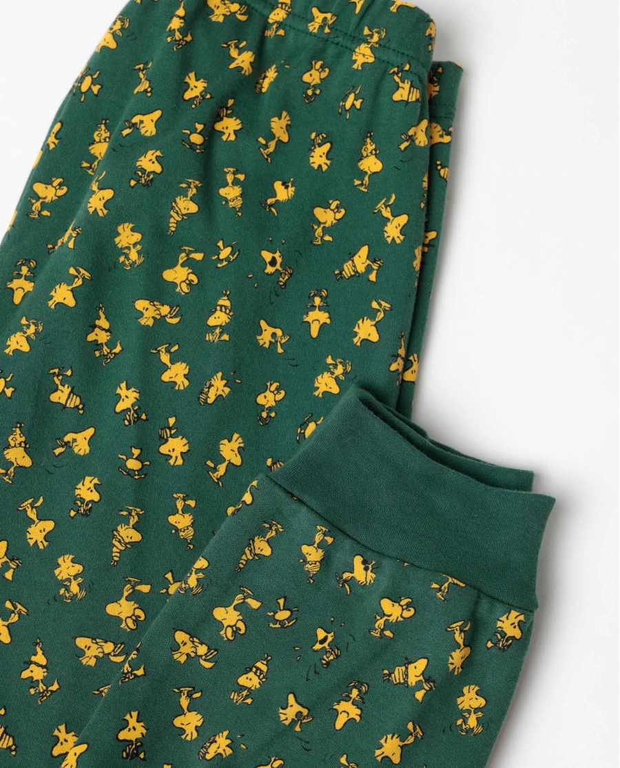 PEANUTS Pijama Manga Larga Classic Peanuts para Niño VERDE