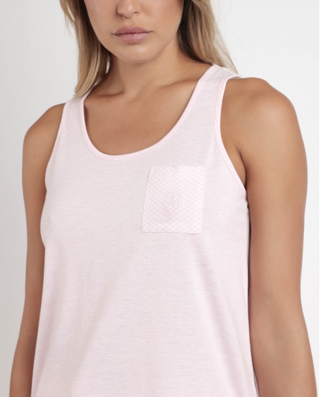 ADMAS CLASSIC Pijama Sin Mangas Classic Spiga para Mujer ROSA 2