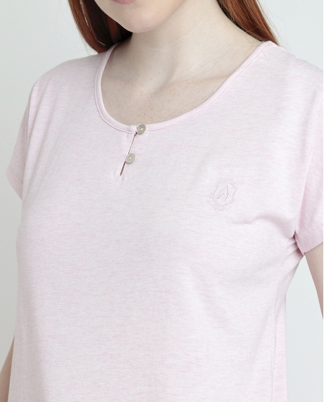 ADMAS CLASSIC Pijama Manga Corta Classic Spiga para Mujer ROSA 2