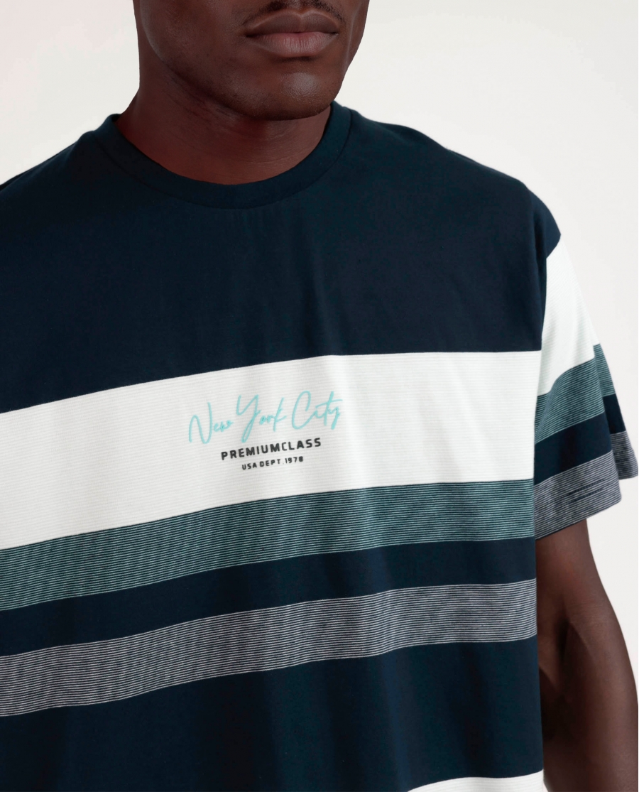 ADMAS Pijama Manga Corta New York City para Hombre AZUL