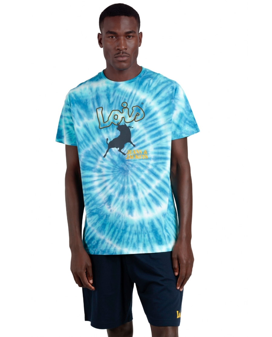 LOIS Pijama Manga Corta Vibes para Hombre AZUL