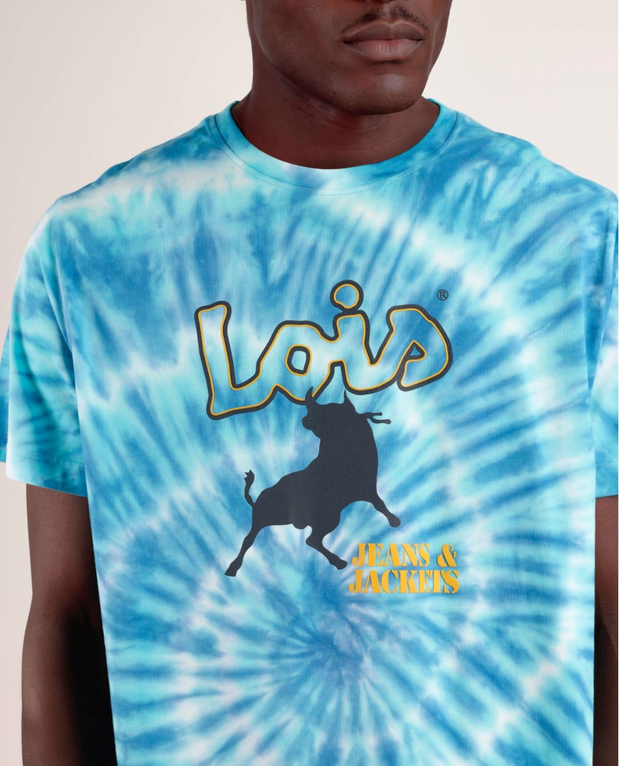 LOIS Pijama Manga Corta Vibes para Hombre AZUL