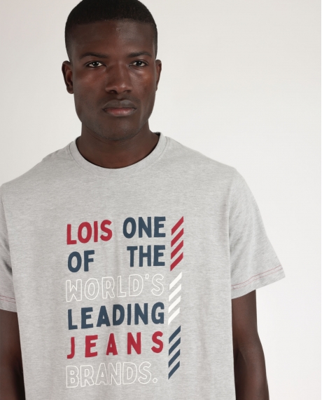 LOIS Pijama Manga Corta Grey Leader para Hombre GRIS JASPE 2