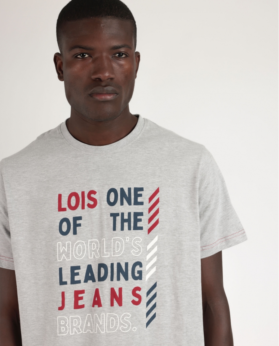 LOIS Pijama Manga Corta Grey Leader para Hombre GRIS JASPE