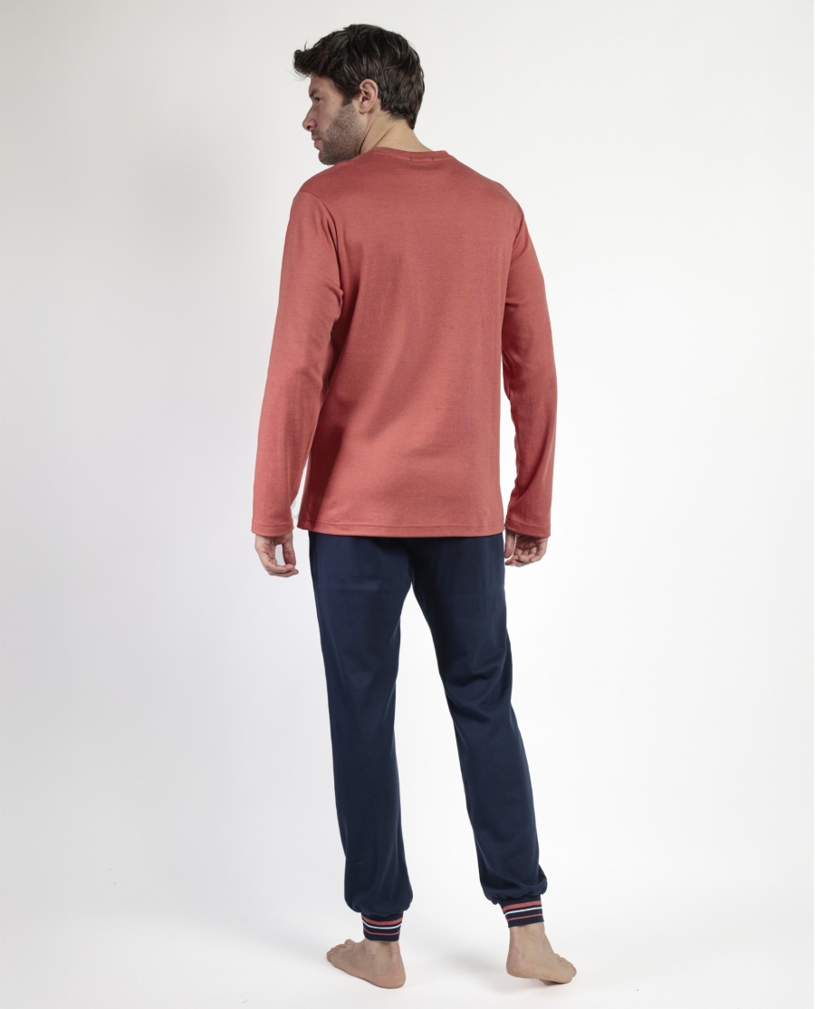 LOIS Pijama Manga Larga Burnt para Hombre CALDERA