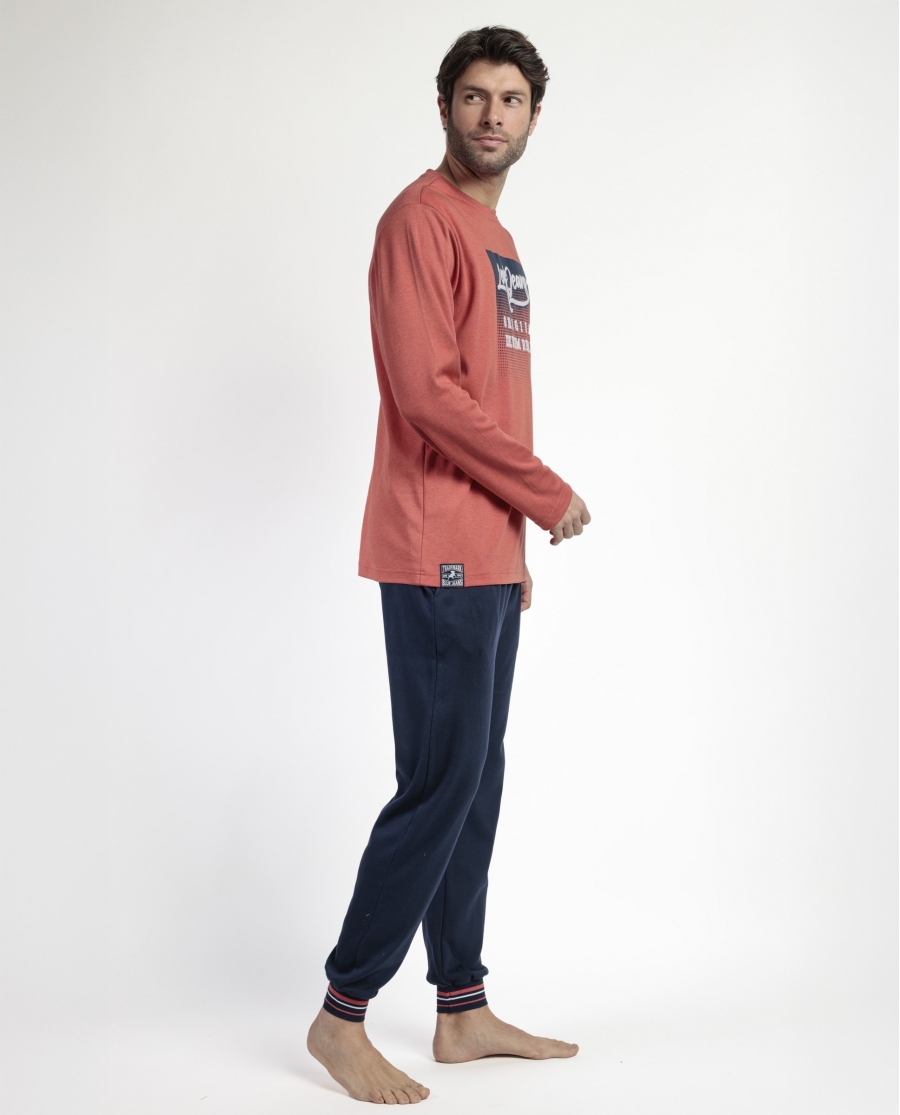 LOIS Pijama Manga Larga Burnt para Hombre CALDERA