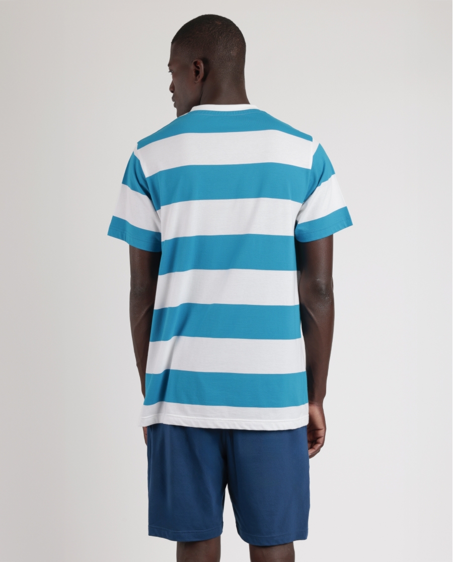 DISNEY Pijama Manga Corta Ride The Wave para Hombre AZUL