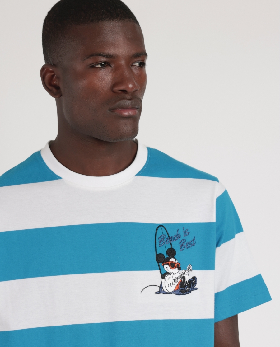 DISNEY Pijama Manga Corta Ride The Wave para Hombre AZUL