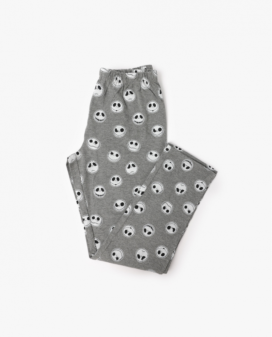 DISNEY Pijama Manga Larga Nightmare para Niña GRIS JASPE
