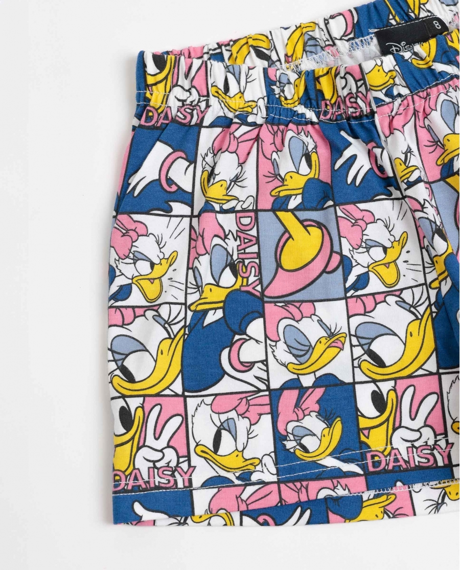 DISNEY Pijama Sin Mangas Daisy Poses para Niña GRIS JASPE