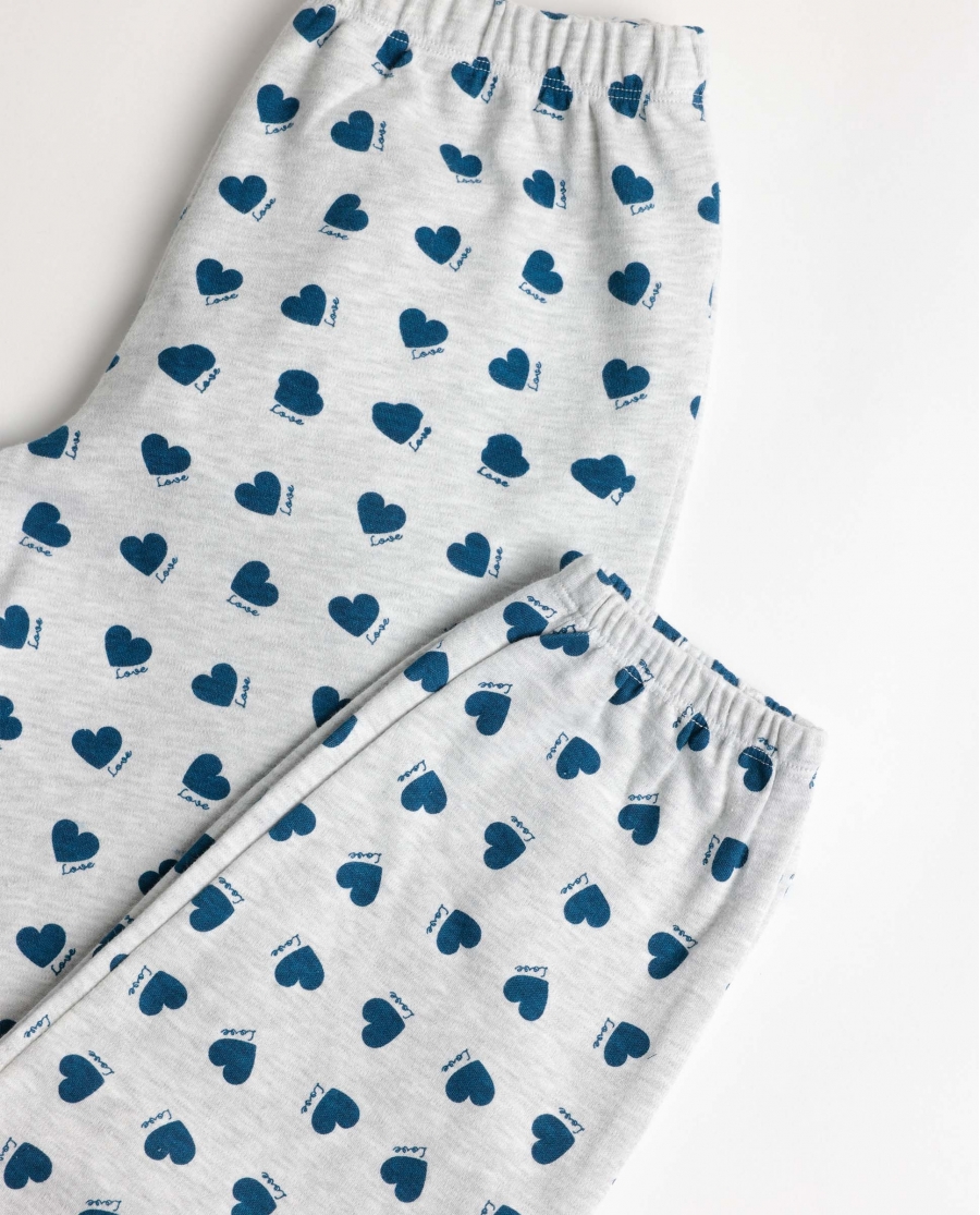 DISNEY Pijama Manga Larga You Make Me Love para Niña MARINO