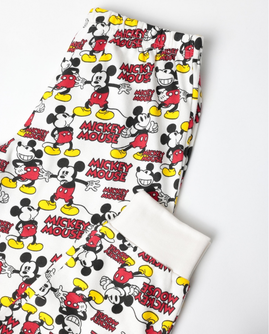 DISNEY Pijama Manga Larga Felpa Best Mickey para Niña CRUDO