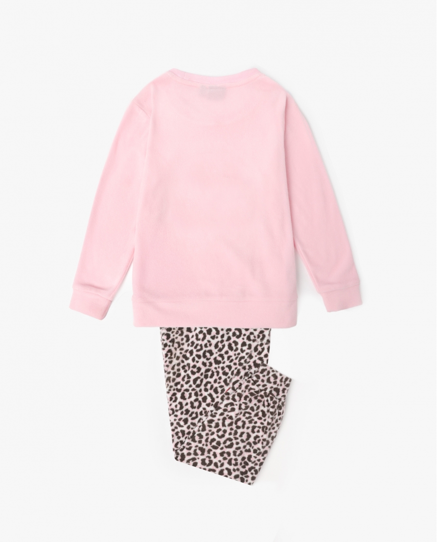 DISNEY Pijama Manga Larga Calentito Minnie Skin para Niña ROSA