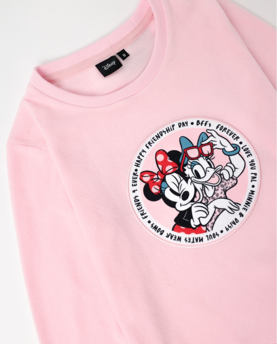 DISNEY Pijama Manga Larga Calentito Minnie Skin para Niña ROSA