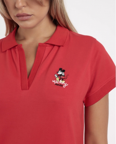 DISNEY Pijama Manga Corta Mickey Ny Summer para Mujer ROJO 2