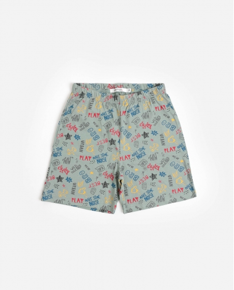 ADMAS Pijama Manga Corta Skate para Niño CAQUI 2