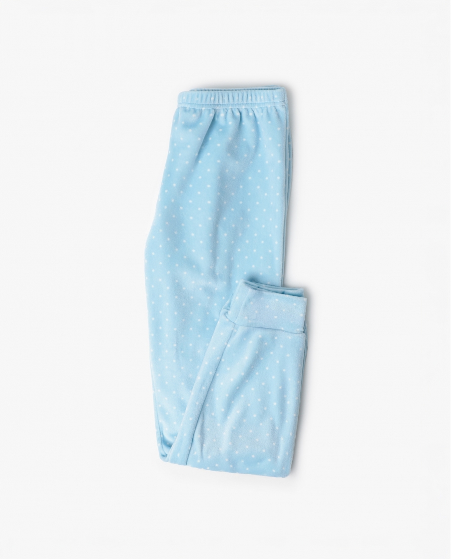ADMAS Pijama Manga Larga Terciopelo Sweet Duckling para Niña AZUL