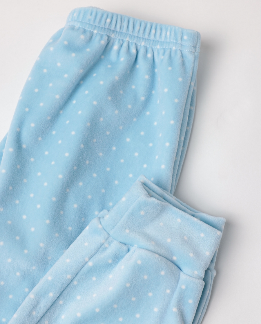 ADMAS Pijama Manga Larga Terciopelo Sweet Duckling para Niña AZUL