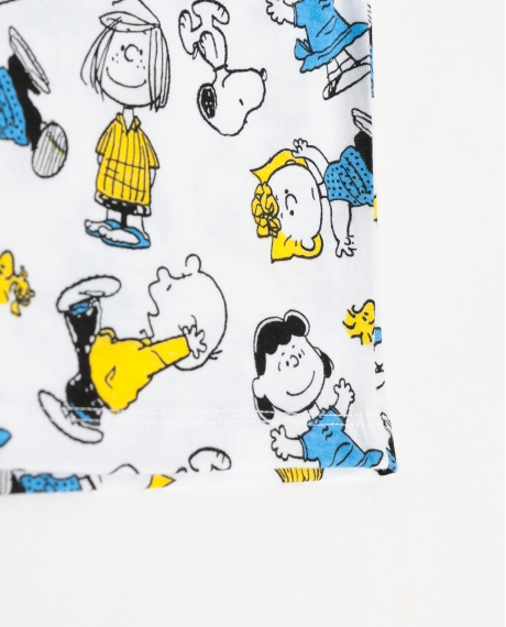 PEANUTS Pijama Manga Corta Party Friends para Niña BLANCO 2