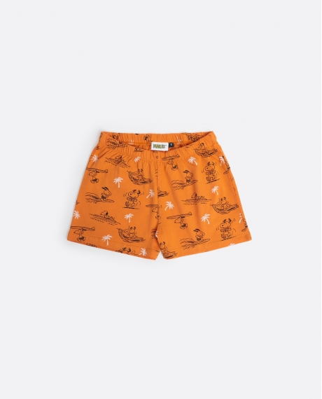PEANUTS Pijama Sin Mangas Summer Beagle para Niña NARANJA 2