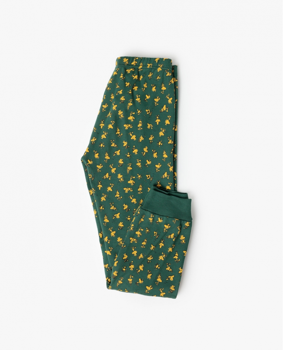 PEANUTS Pijama Manga Larga Green Classic Peanuts para Niña VERDE